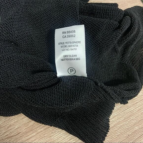 THEORY yetta sphere crossover drape knitted top - Picture 6 of 7